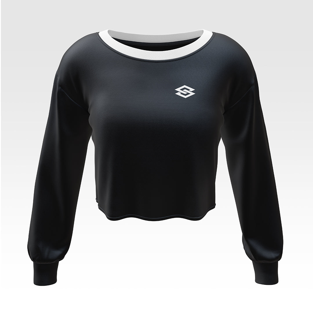 Women's Long Sleeves Crop Top - Century Sports - #tag1#
